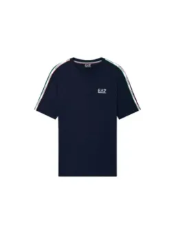 Miete stilvolles Ea7 Herren T-Shirt Blau für Frühling/Sommer