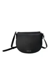 Schwarze Replay Leder Umhängetasche