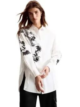 Desigual Damen Hemd Weiß mieten – Flex-Fashion Verleih-Shop
