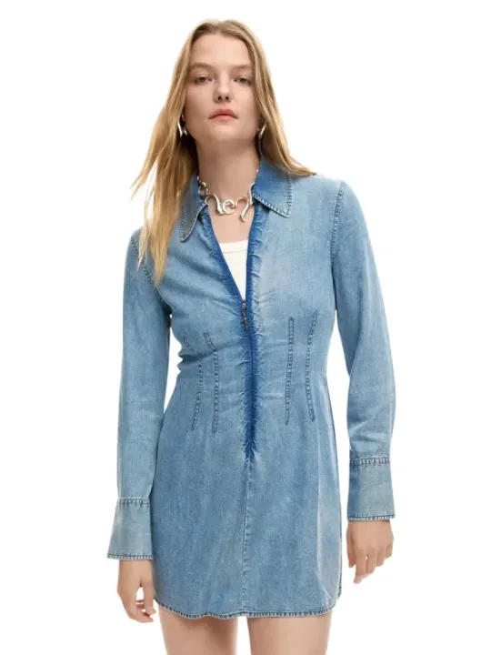 Desigual Damen Kleid Azurblau | online kaufen