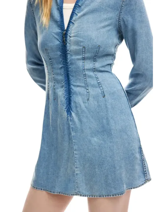 Desigual Damen Kleid Azurblau | online kaufen