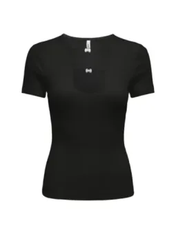 Only Damen T-Shirt Schwarz mieten - Flex-Fashion Verleih