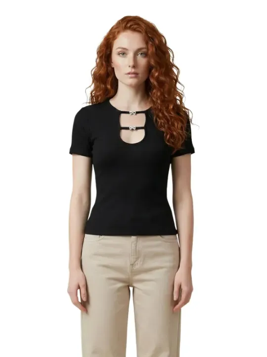 Only Damen T-Shirt Schwarz | online kaufen