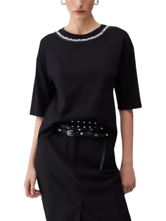 Liu Jo Damen T-Shirt Schwarz | online kaufen