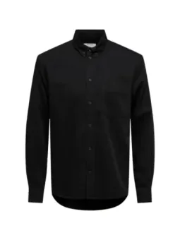 Only & Sons Herrenhemd Schwarz Mieten | Flex-Fashion Verleih