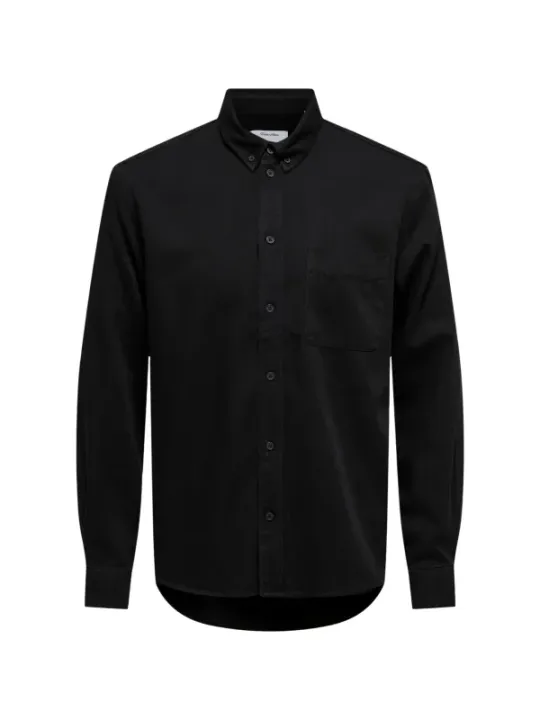 Only & Sons Herren Hemd Schwarz | online kaufen