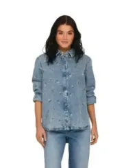 Only Damen Hemd Azurblau | online kaufen