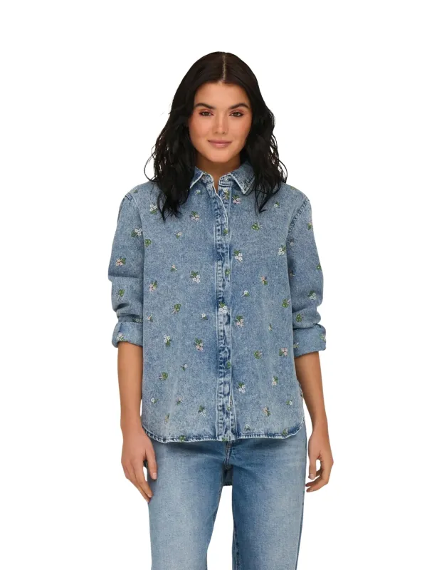 Only Damen Hemd Azurblau | online kaufen