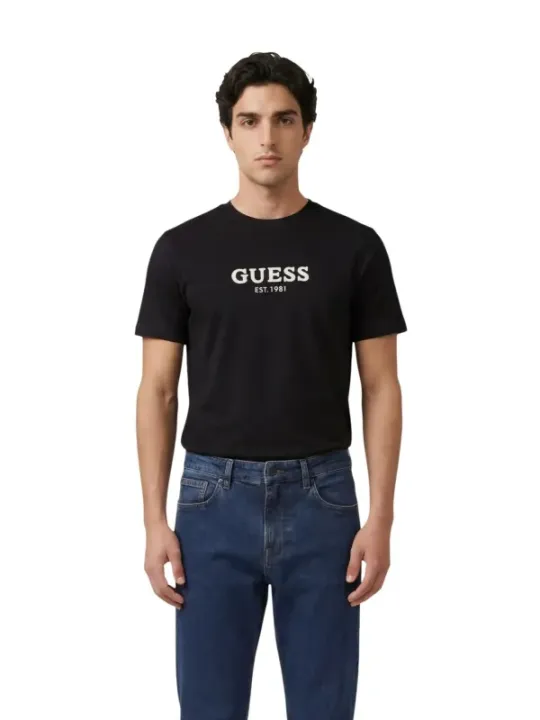 Guess Herren T-Shirt Schwarz | online kaufen