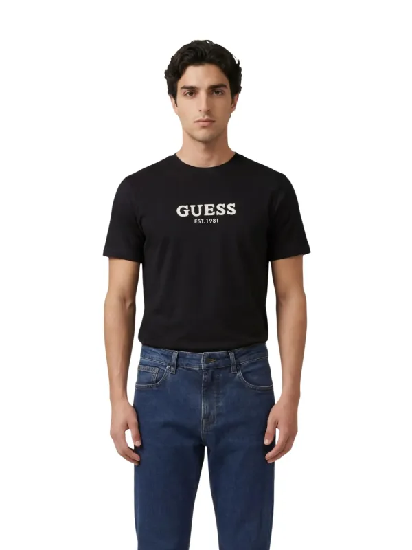 Guess Herren T-Shirt Schwarz | online kaufen