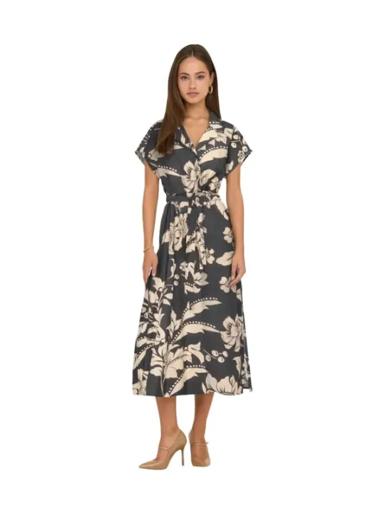 Jacqueline De Yong Damen Kleid Schwarz | online kaufen