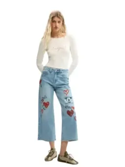 Desigual Damen Jeans Azurblau | online kaufen