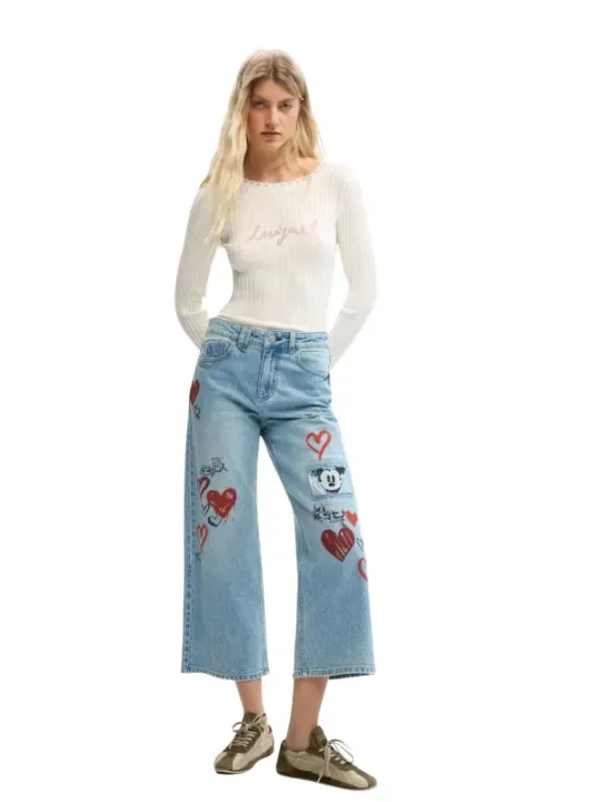 Desigual Damen Jeans Azurblau | online kaufen