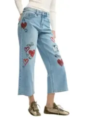 Desigual Damen Jeans Azurblau | online kaufen
