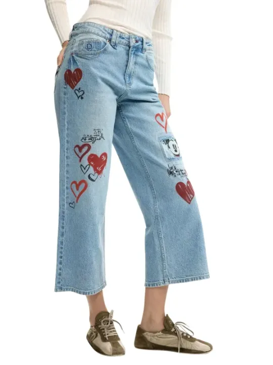 Desigual Damen Jeans Azurblau | online kaufen