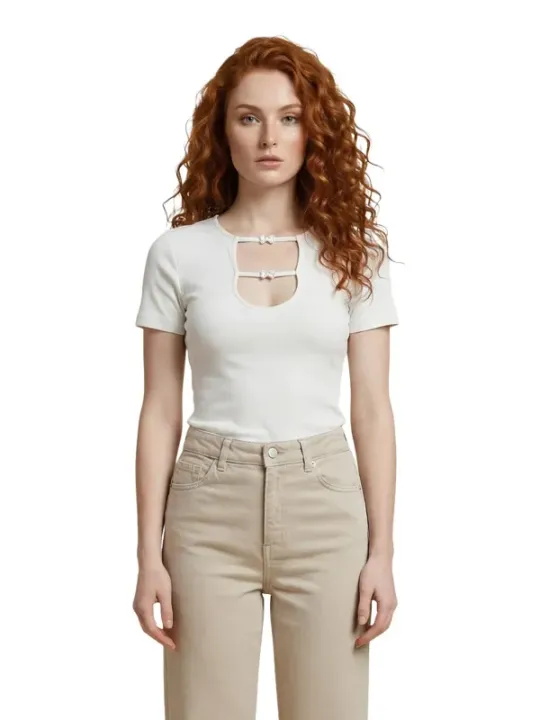 Only Damen T-Shirt Beige | online kaufen