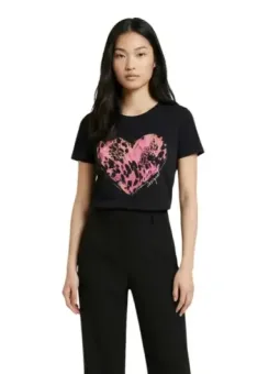 Desigual Damen T-Shirt Schwarz leihen | Flex-Fashion Verleih