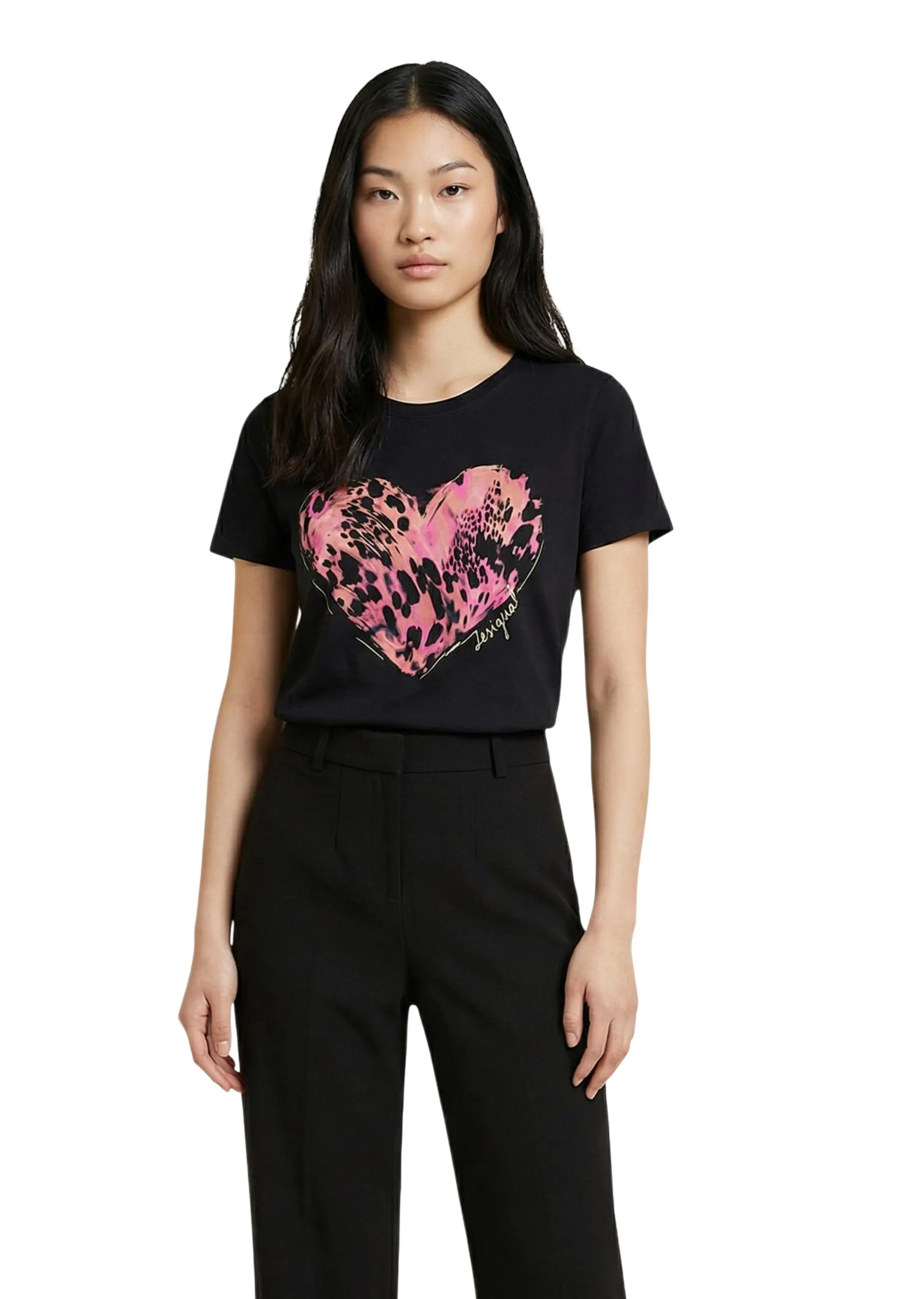 Damen T-Shirt Schwarz 510216