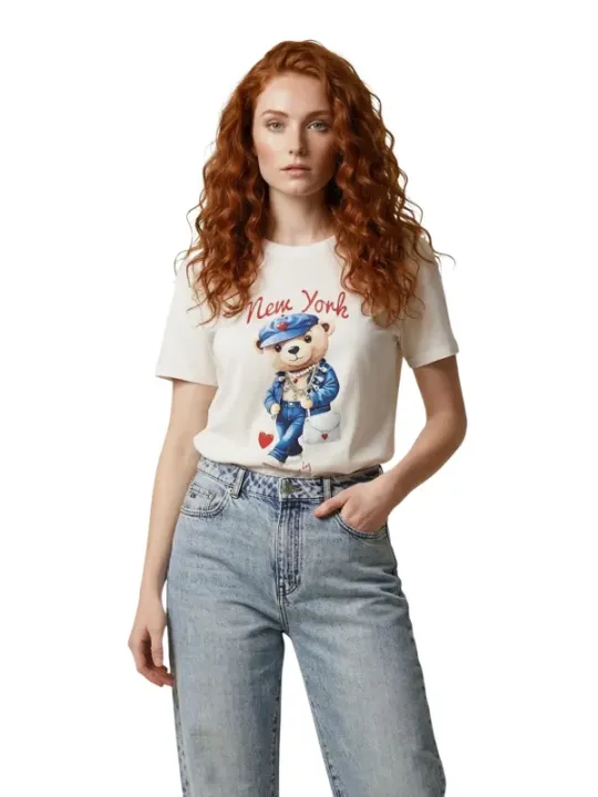 Only Damen T-Shirt Weiß | online kaufen