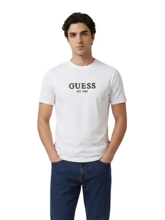 Guess Herren T-Shirt Weiß | online kaufen