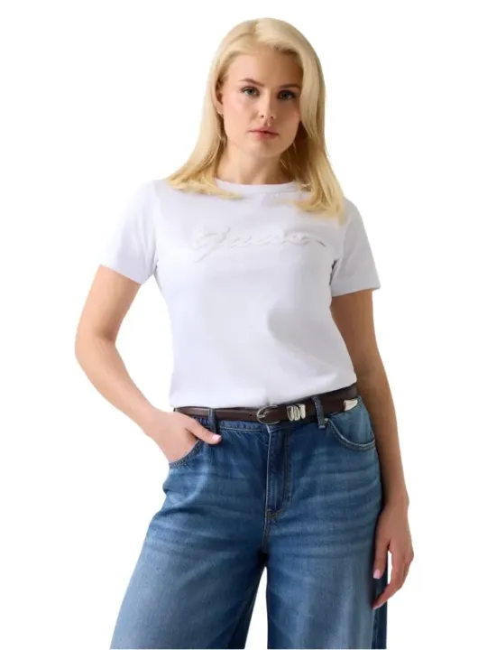 Guess Damen T-Shirt Weiß | online kaufen