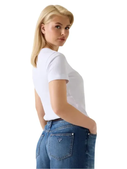 Guess Damen T-Shirt Weiß | online kaufen