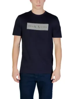 Armani Exchange Herren T-Shirt Blau mieten - Flex-Fashion