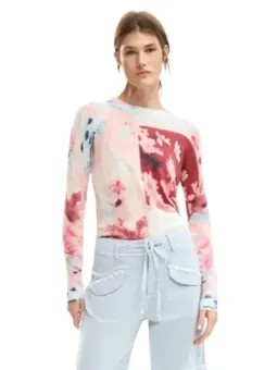 Desigual Damen-Pullover Rosa leihen – Flex-Fashion Verleih