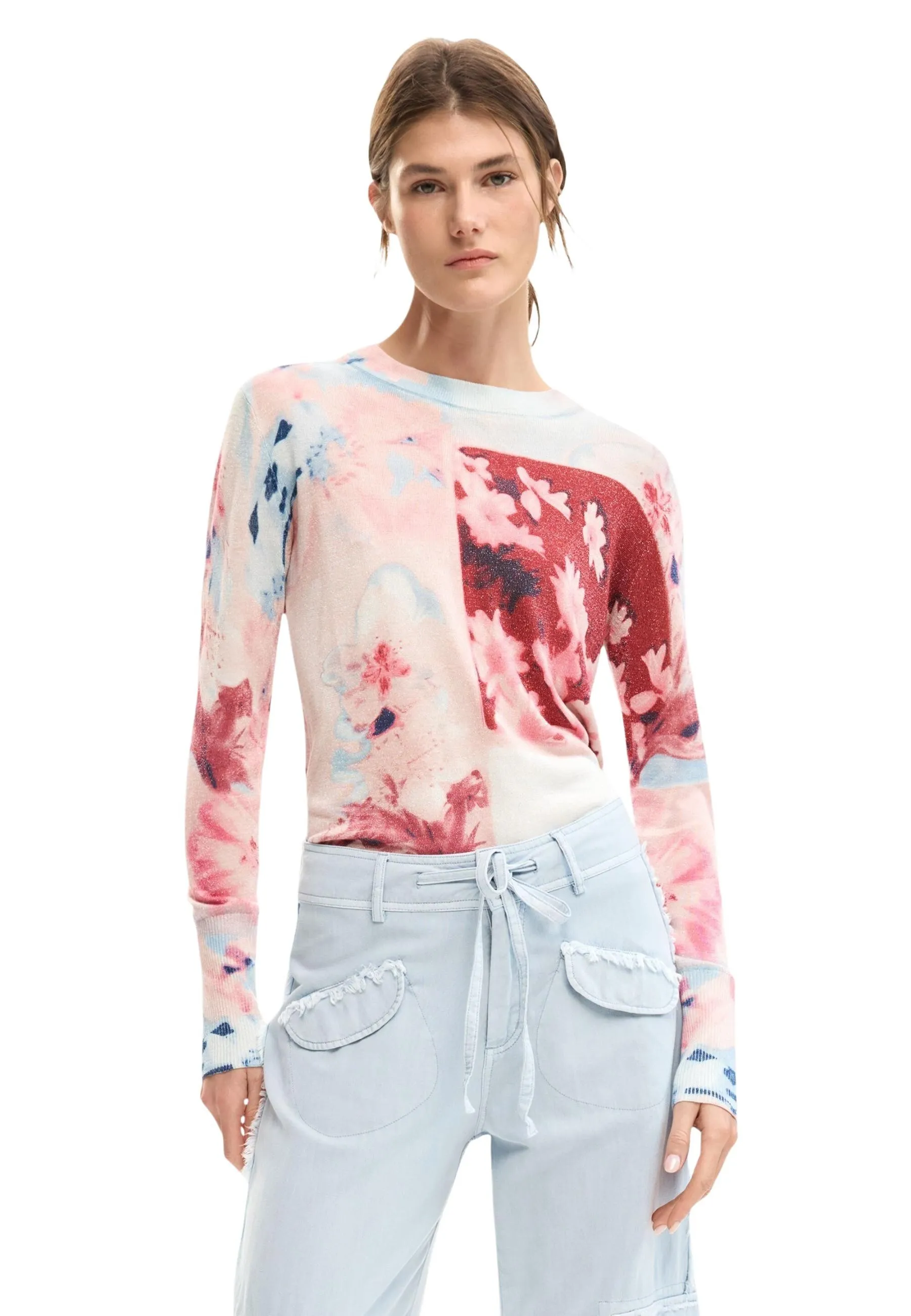 Desigual Damen Pullover Rosa 509504