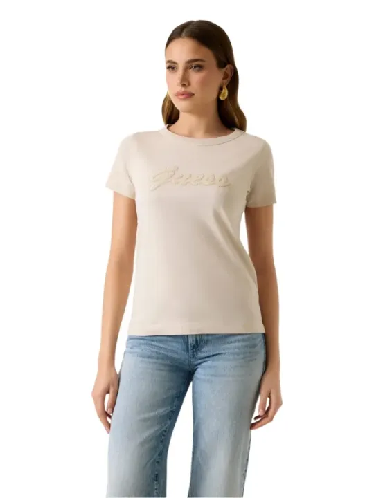 Guess Damen T-Shirt Beige | online kaufen