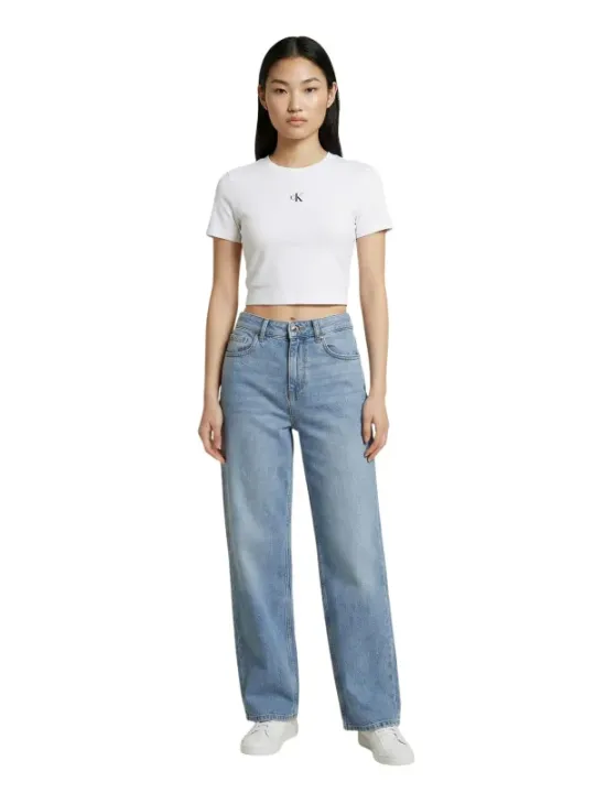 Calvin Klein Jeans Damen T-Shirt Beige | online kaufen