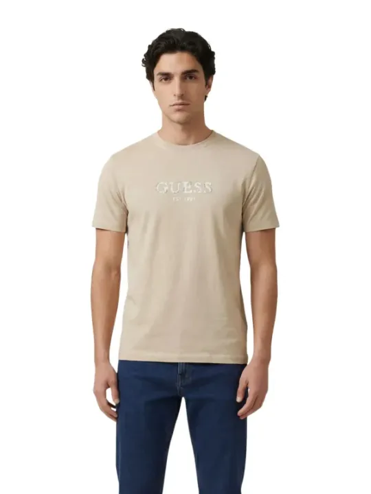 Guess Herren T-Shirt Beige | online kaufen