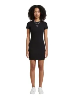 Calvin Klein Jeans Damen Kleid Schwarz | online kaufen