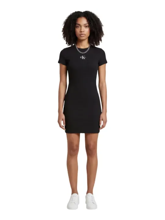 Calvin Klein Jeans Damen Kleid Schwarz | online kaufen