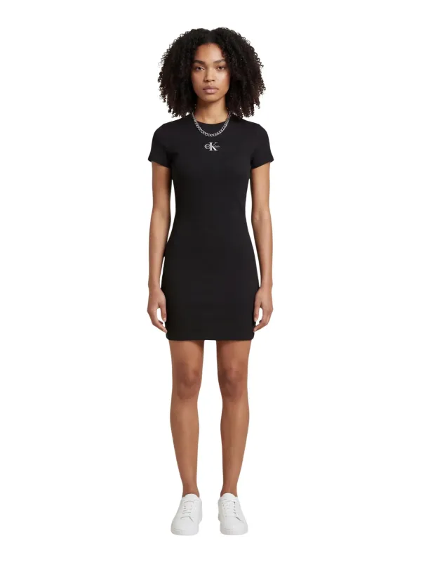 Calvin Klein Jeans Damen Kleid Schwarz | online kaufen