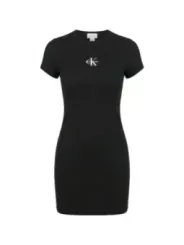 Calvin Klein Jeans Damen Kleid Schwarz | online kaufen