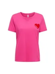 Only Damen T-Shirt Fuchsinrot | online kaufen