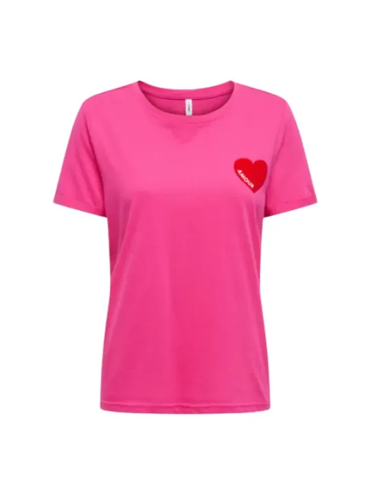 Only Damen T-Shirt Fuchsinrot | online kaufen