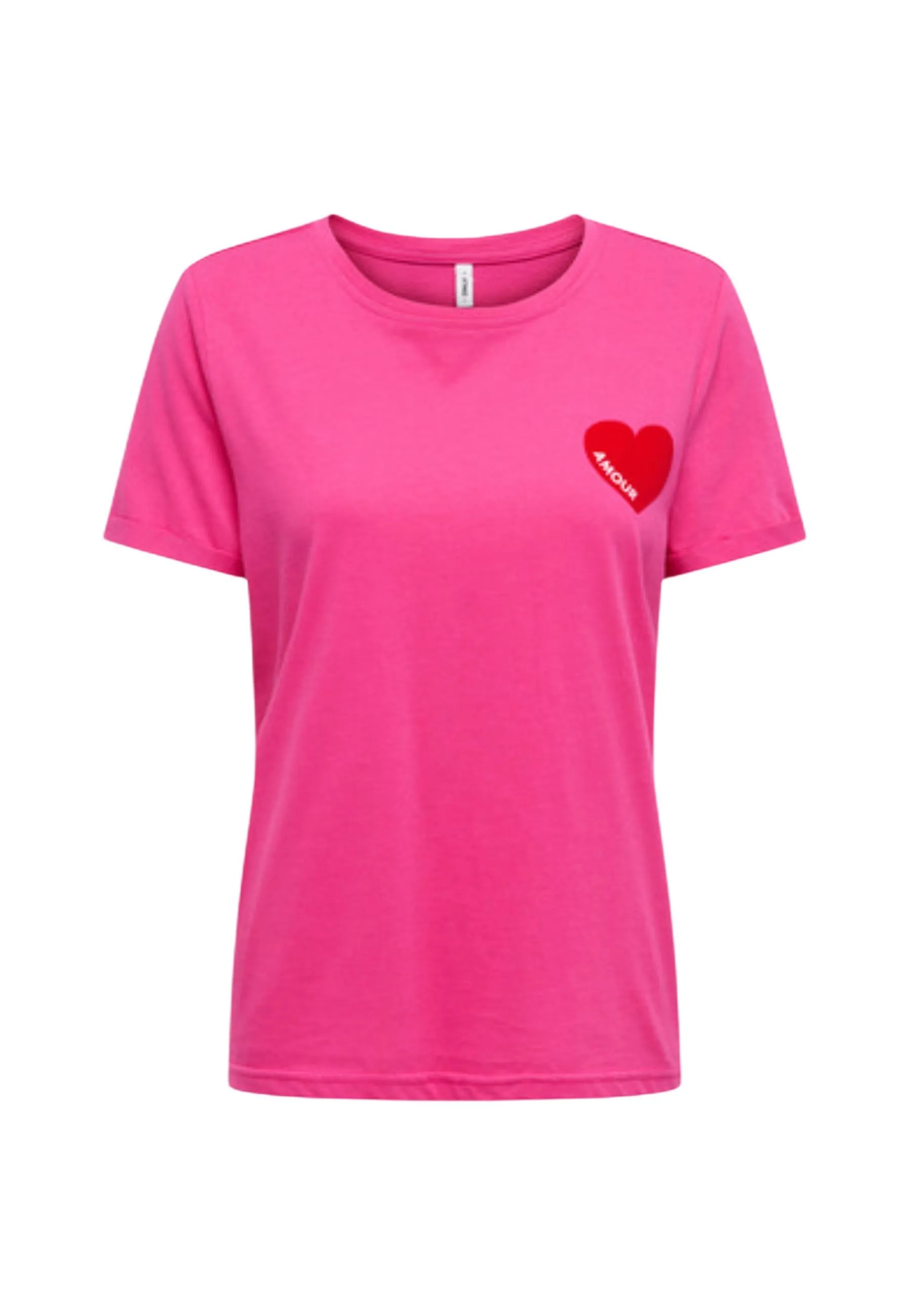 Damen T-Shirt Fuchsinrot 510013