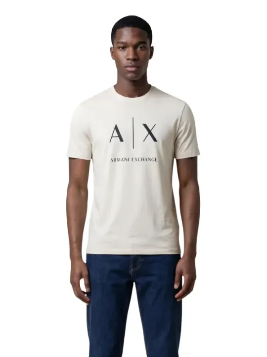 Armani Exchange Herren T-Shirt Beige | online kaufen