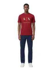 Armani Exchange Herren T-Shirt Bordeaux | online kaufen