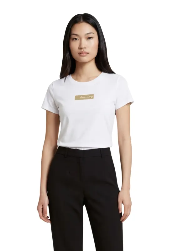 Armani Exchange Damen T-Shirt Weiß | online kaufen