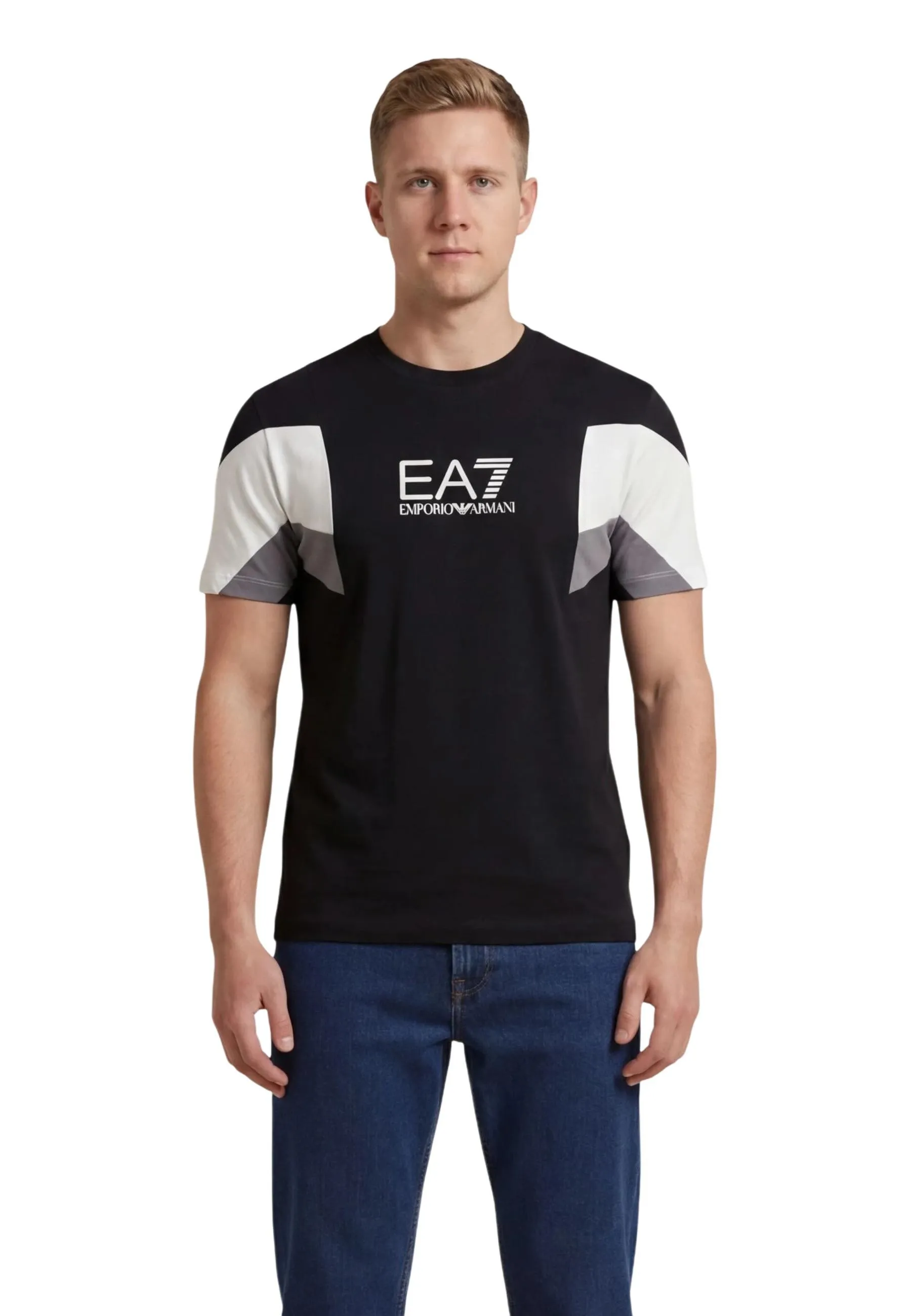 Ea7 Herren T-Shirt Schwarz 510039