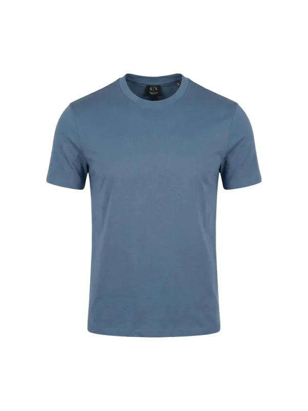 Armani Exchange Herren T-Shirt Azurblau | online kaufen