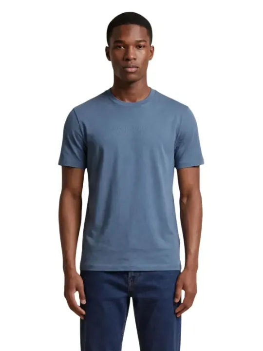 Armani Exchange Herren T-Shirt Azurblau | online kaufen