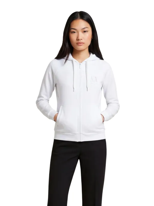 Armani Exchange Damen Fleece Weiß | online kaufen