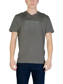 Grünes Armani Exchange Herren T-Shirt mieten – Flex-Fashion