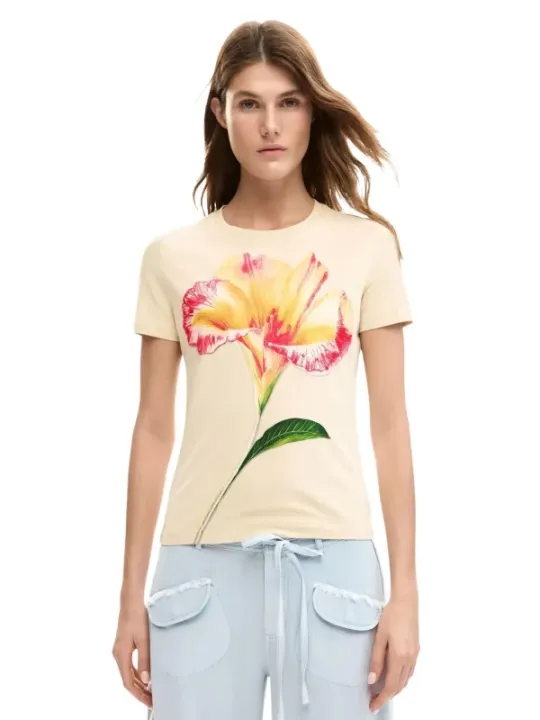 Desigual Damen T-Shirt Beige | online kaufen