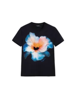 Desigual Damen T-Shirt Blau mieten | Flex-Fashion Verleih