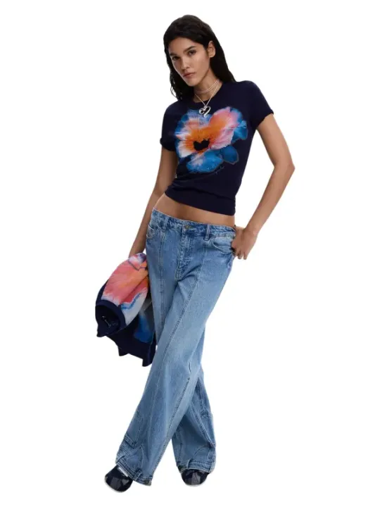 Desigual Damen T-Shirt Blau | online kaufen